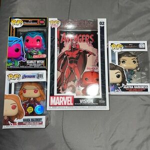 Lot of 4 Marvel (WandaVision) Funko Pops